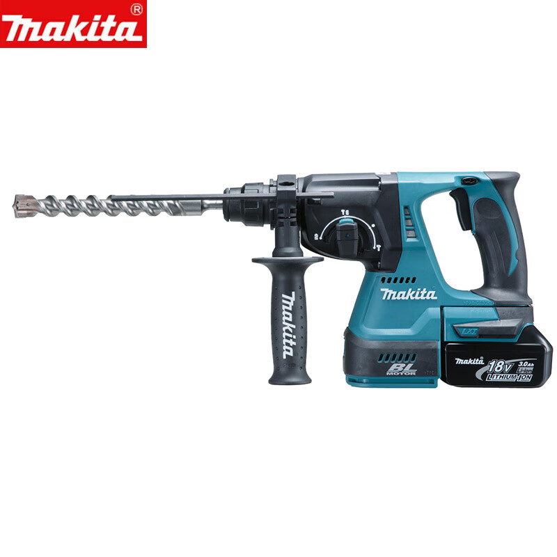 Отбойный молоток Makita DHR242RTEW + два аккумулятора 5.0Ah