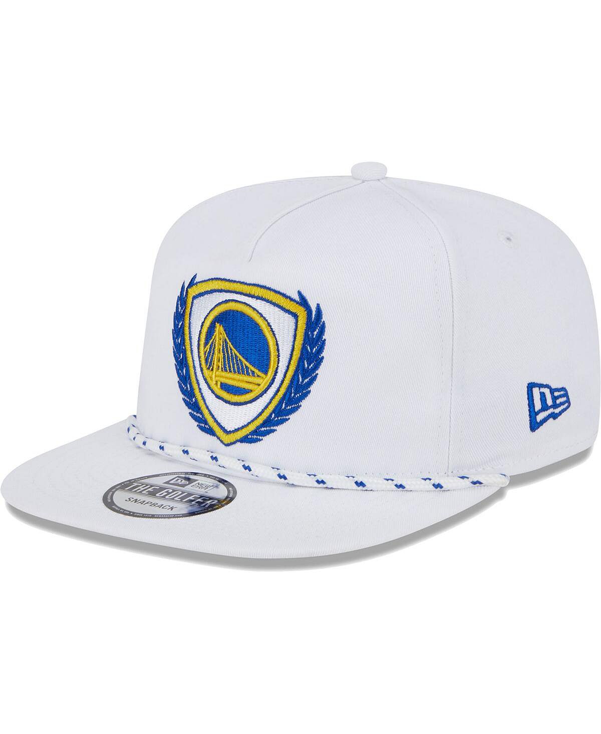 

Мужская белая кепка Golden State Warriors The Golfer Crest Snapback New Era