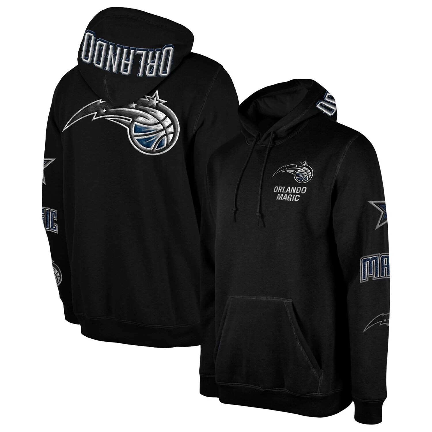 

Мужской черный пуловер с капюшоном Orlando Magic 2022/23 City Edition Elite Pack New Era