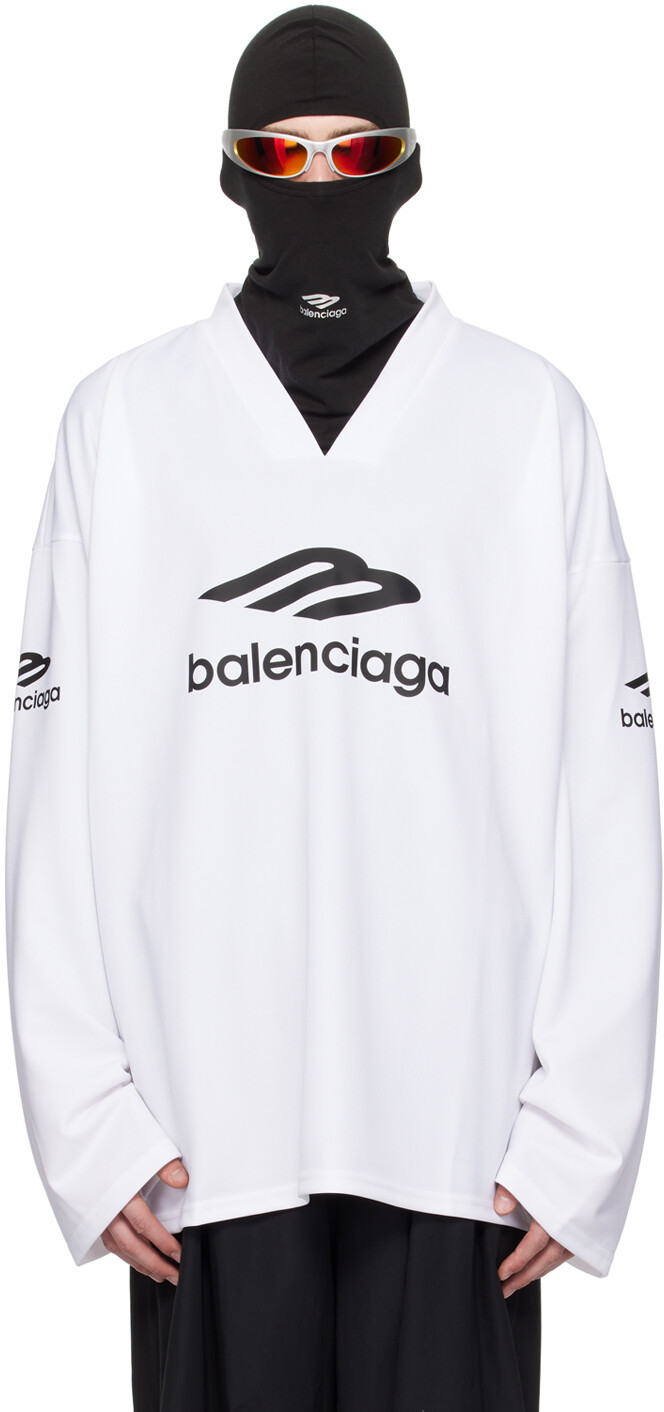 

Белая футболка с длинным рукавом 3B Sports Icon Ski Balenciaga
