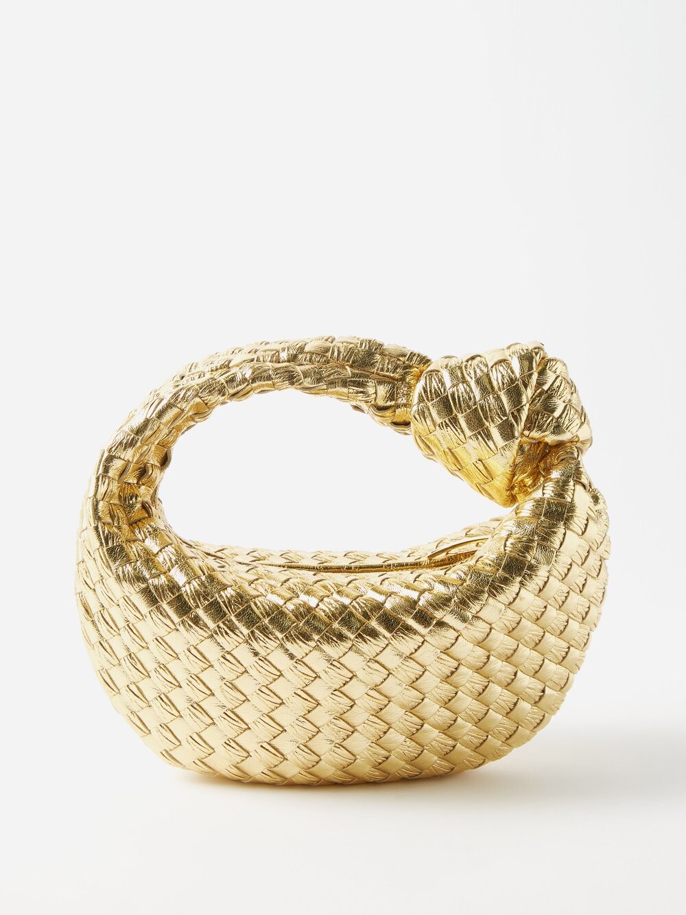 

Мини-сумка jodie intrecciato из металлизированной кожи Bottega Veneta, золото