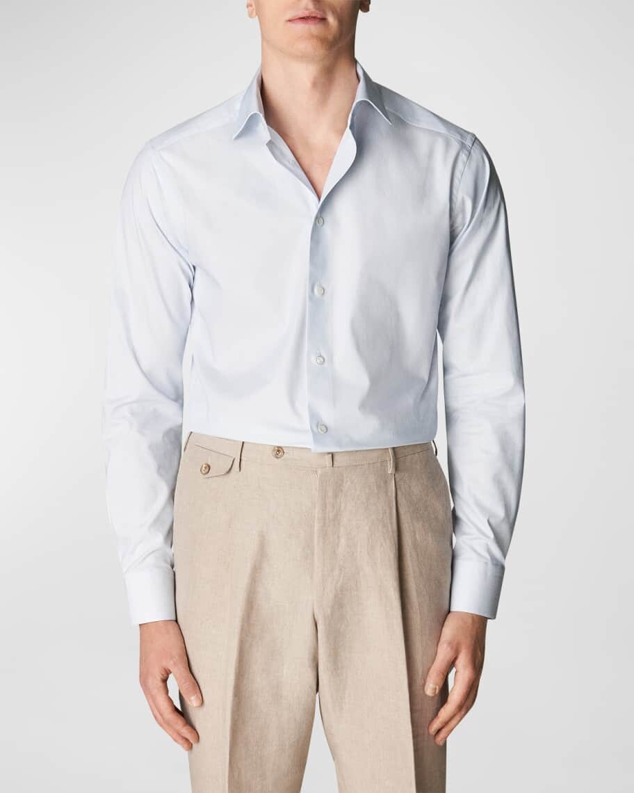 

Мужская рубашка Slim Fit в клетку из твила Eton