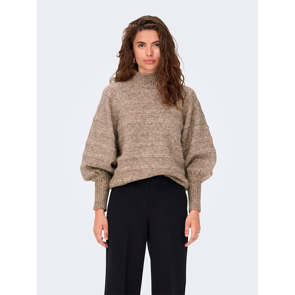 

Свитер Only Celina Life High Neck, коричневый