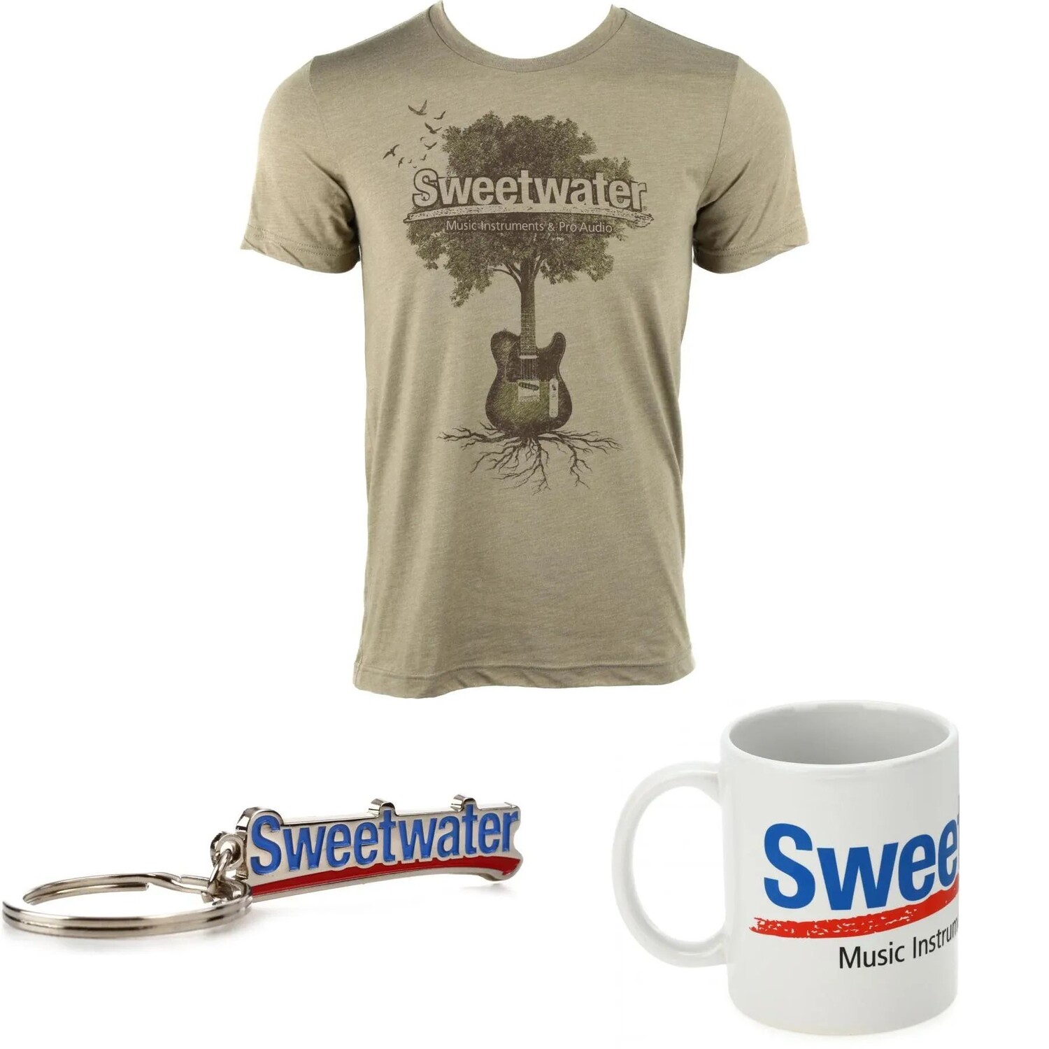 

Подарочный набор футболок с графическим рисунком Sweetwater «Guitar Tree» — большой размер