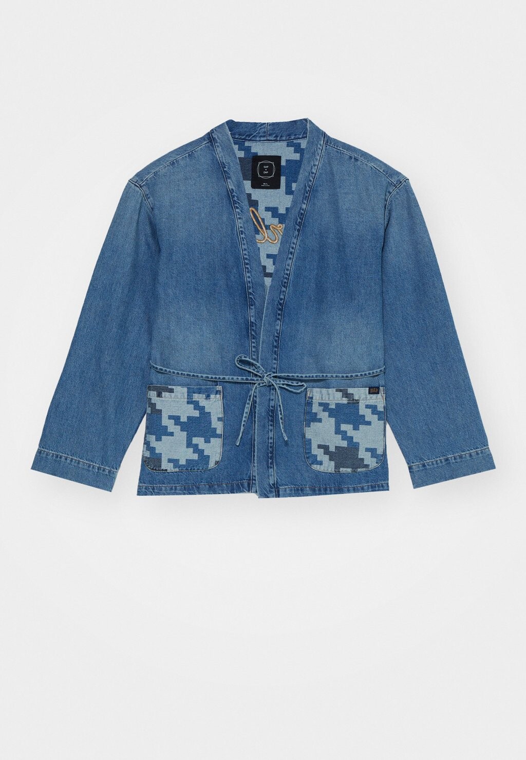 

Блейзер DAPPER DAN KIMONO GAP, синий деним