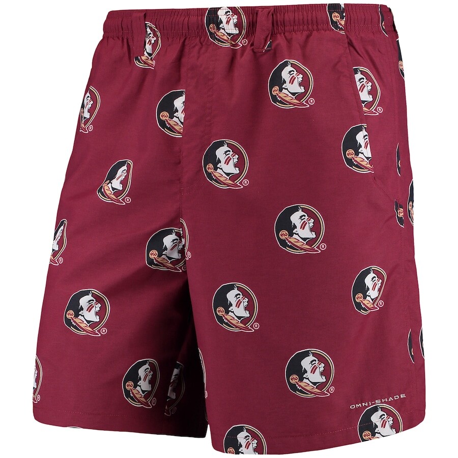 

Шорты Columbia PFG Florida State Seminoles, гранатовый