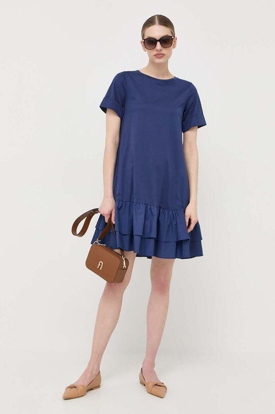 

Хлопковое платье Weekend Max Mara, темно-синий