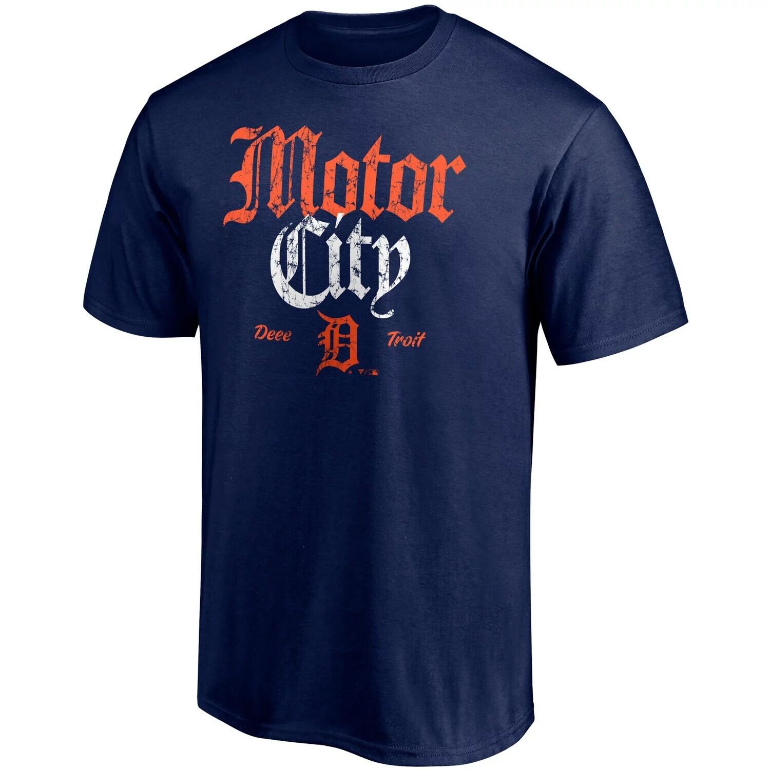 

Мужская темно-синяя футболка с логотипом родного города Detroit Tigers Fanatics, Синий