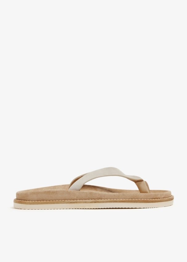 

Шлепанцы Brunello Cucinelli Suede, серый