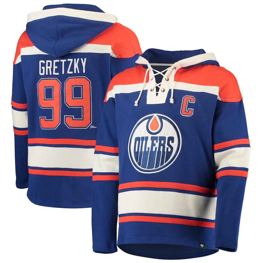

Пуловер с капюшоном 47 Edmonton Oilers, роял
