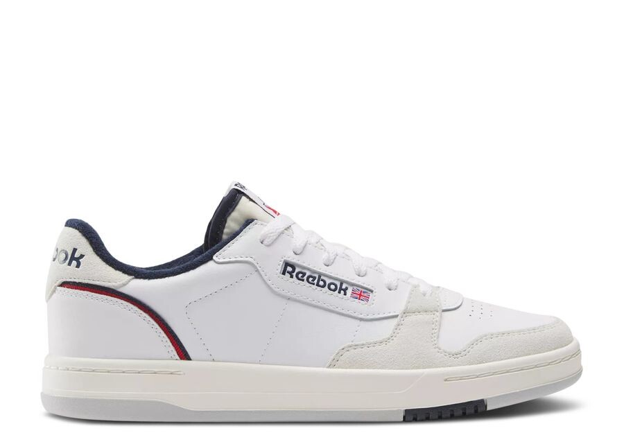 

Кроссовки Reebok Phase Court 'White Vector Navy', белый