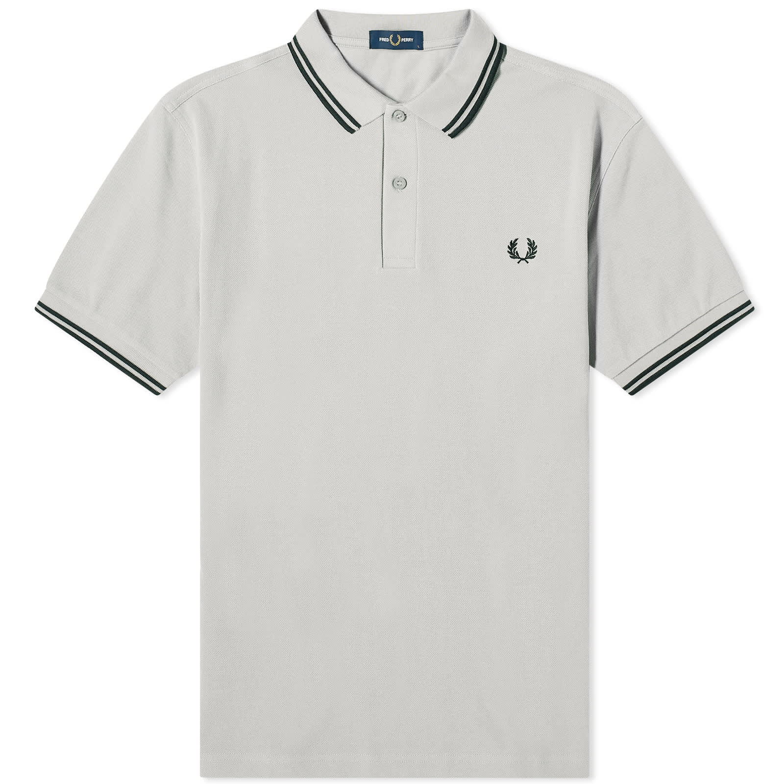 Поло Fred Perry Twin Tipped, цвет Limestone & Black поло fred perry twin tipped цвет french navy