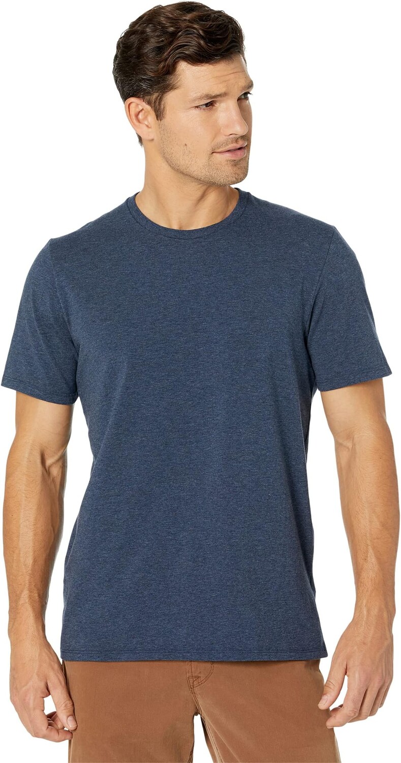 

Комфортная эластичная футболка Pima с короткими рукавами L.L.Bean, цвет Dark Indigo Heather
