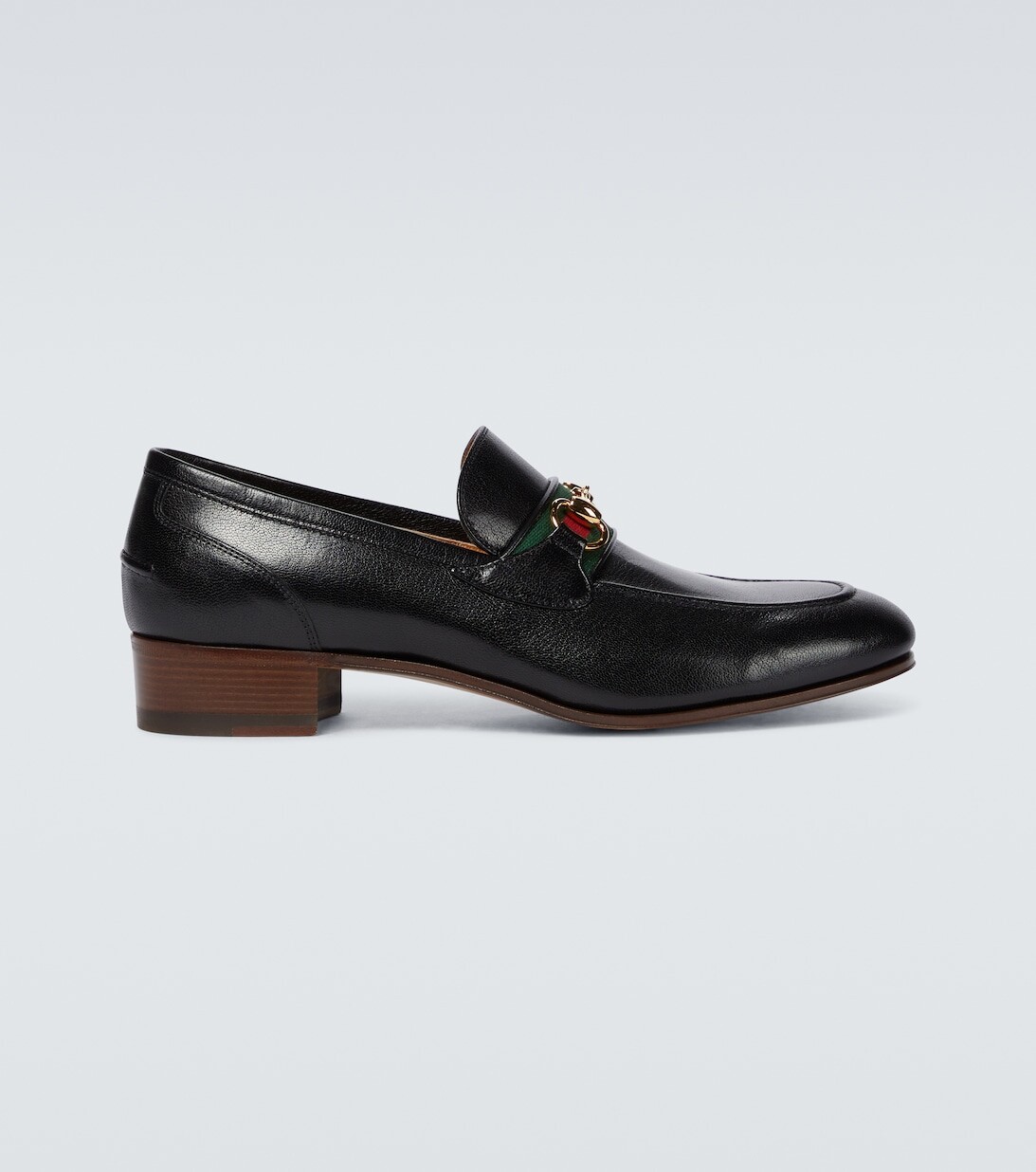 

Кожаные лоферы Horsebit Gucci, черный