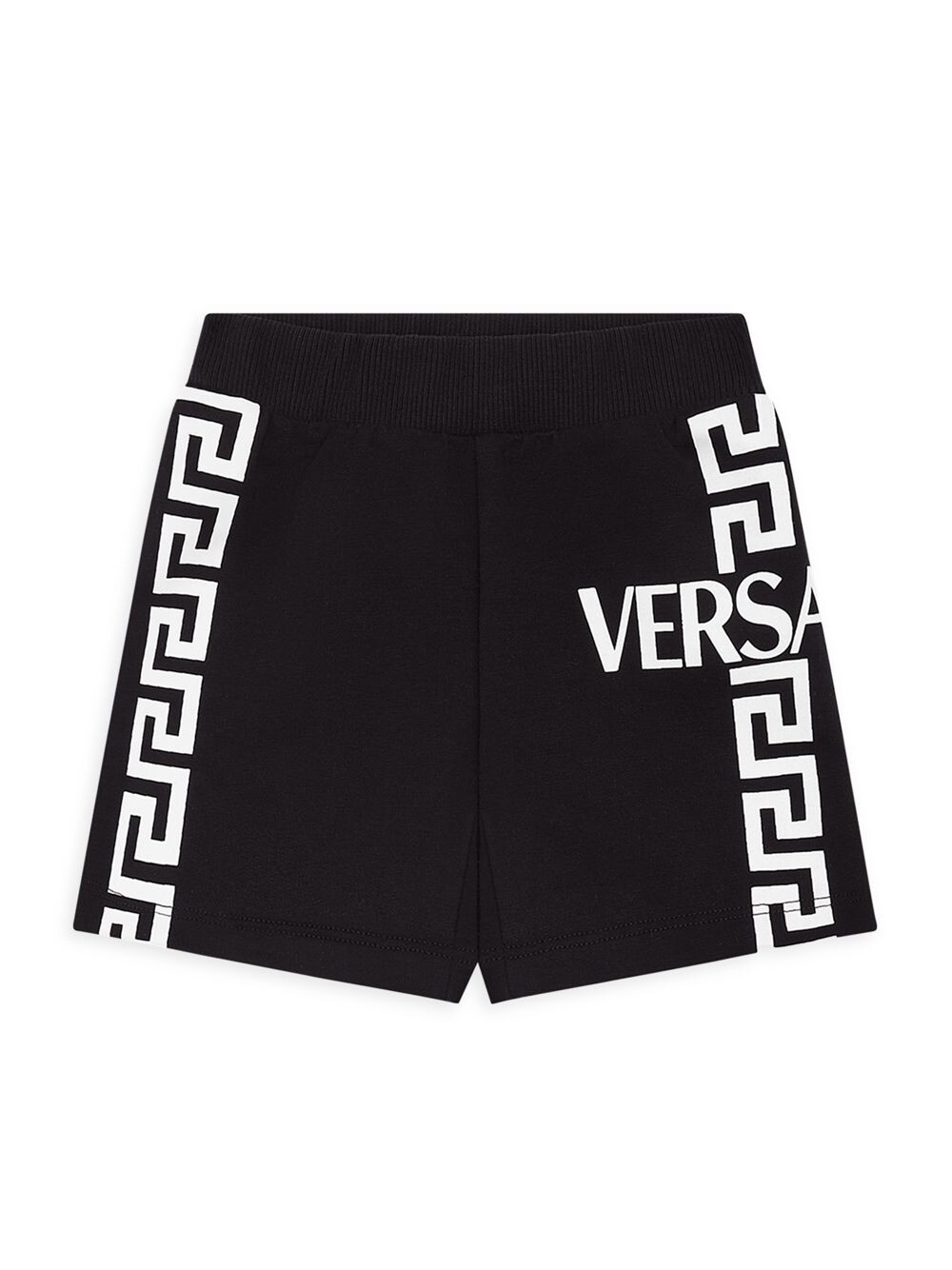 

Флисовые шорты Greca для мальчика Versace, черный