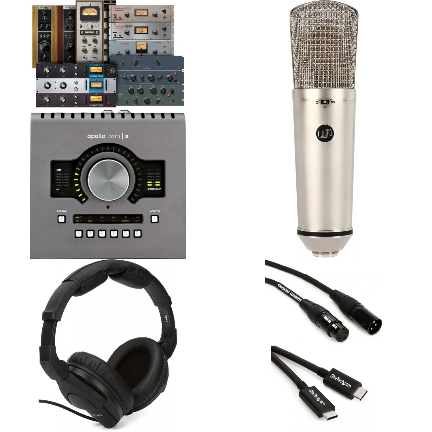 

Комплект для записи вокала Universal Audio WA87 R2 и Apollo Twin X QUAD
