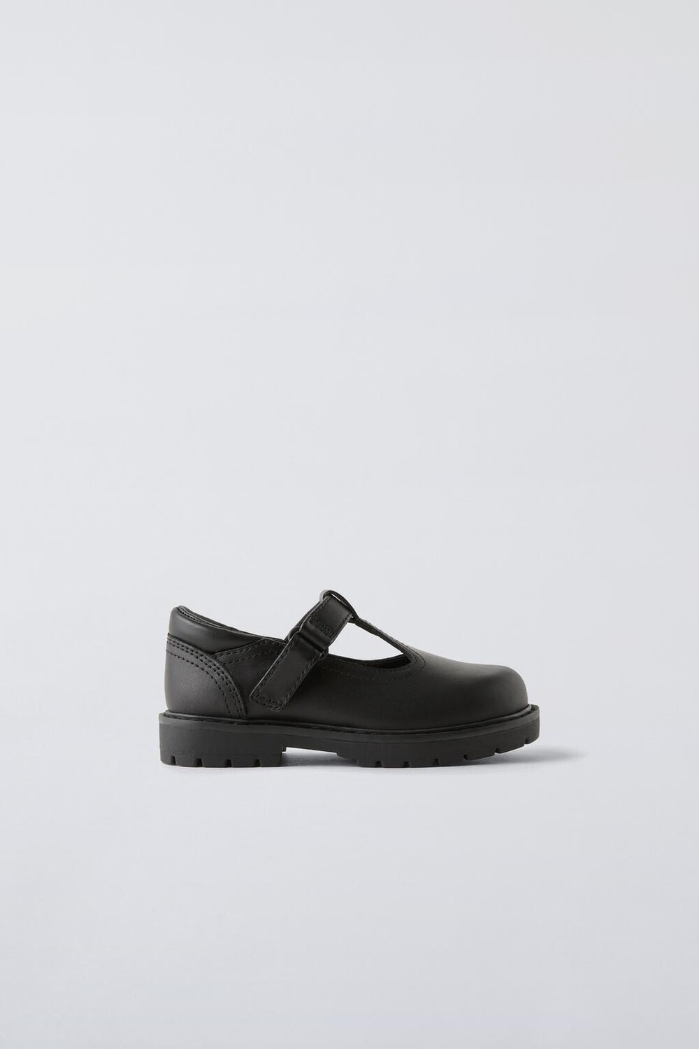 

Кожаные ботинки ZARA, черный
