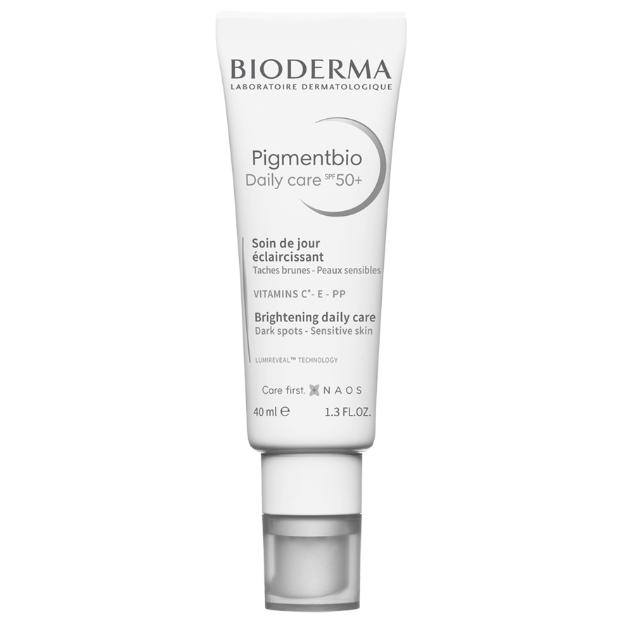 Осветляющий крем для лица с spf50+ Bioderma Pigmentbio, 40 мл m a d skincare крем основа hyper sheer spf 50 daily moisturizer увлажняющий под макияж с защитой spf 50 50 мл