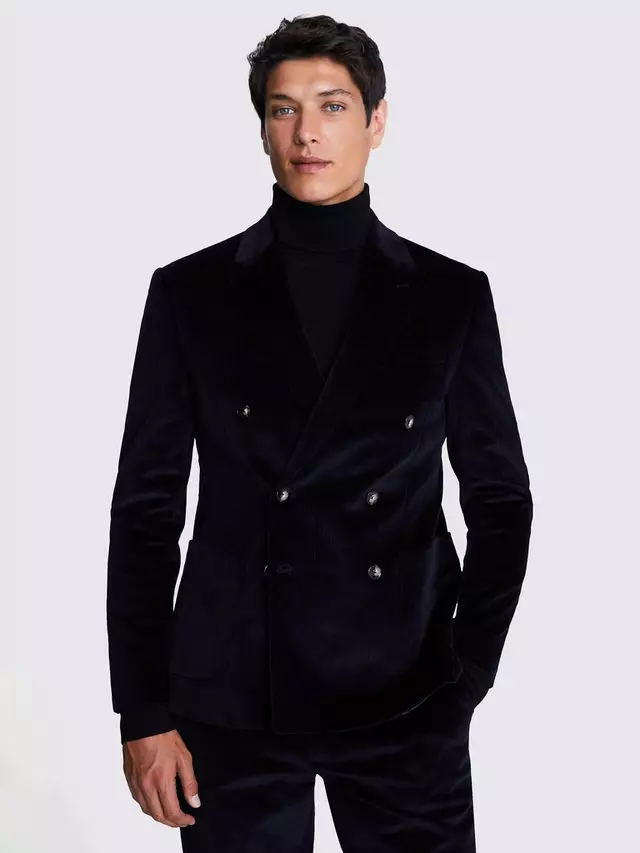 

Куртка Moss Double-Breasted Slim Fit Corduroy Suit, цвет ink