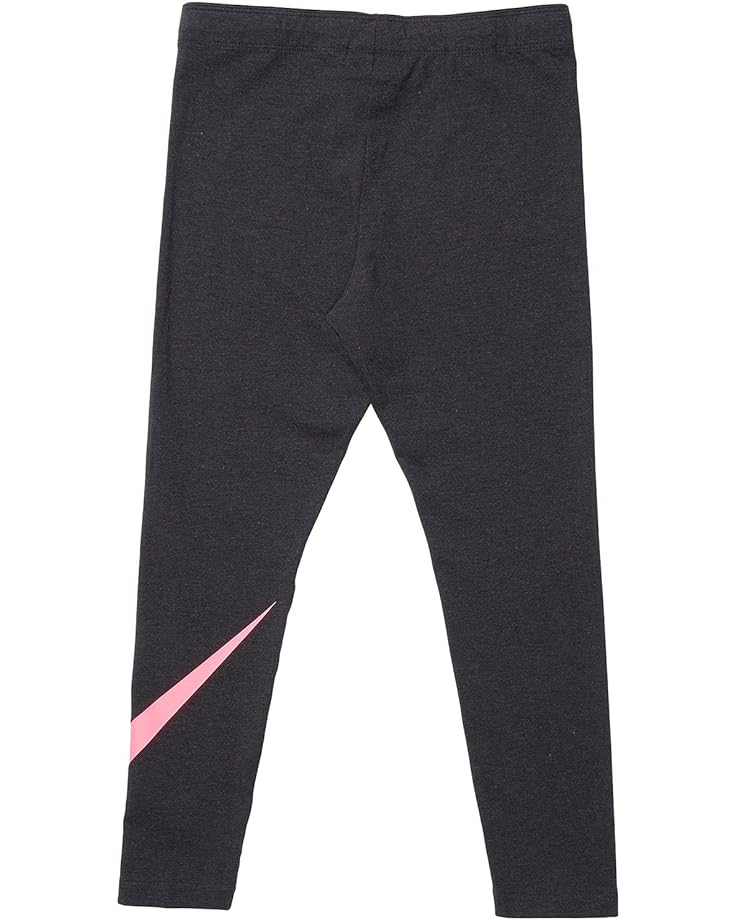 Брюки Nike Sportswear Swoosh Tights - Extended Size, цвет Black Heather/Sunset Pulse