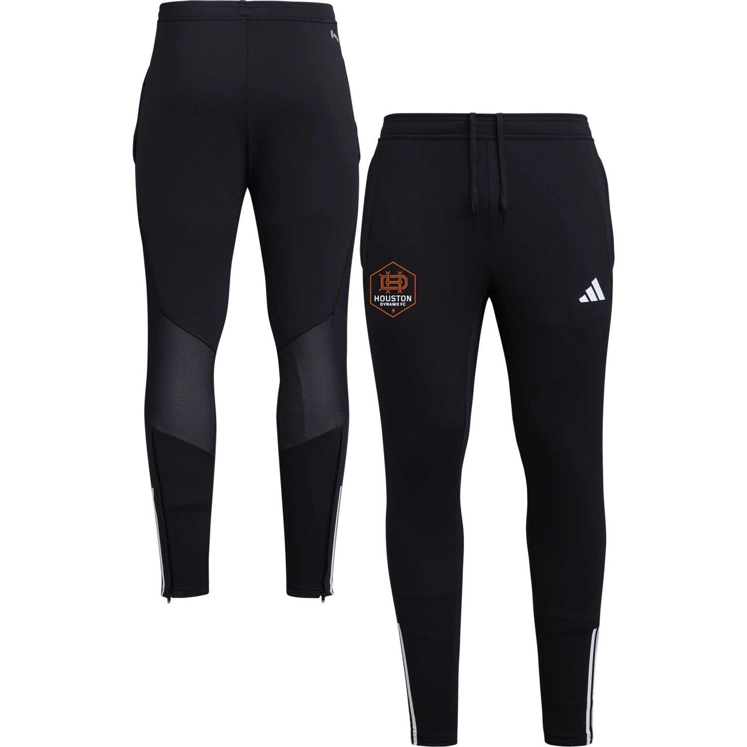 

Мужские черные тренировочные брюки Houston Dynamo FC 2023 On-Field Team Crest AEROREADY adidas, Черный