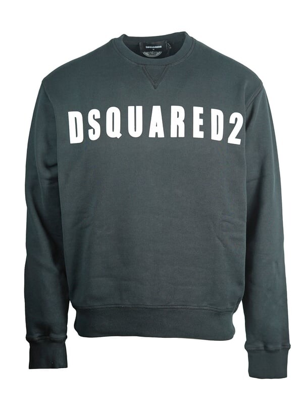 

Большой логотип на свитере Dsquared2, черный