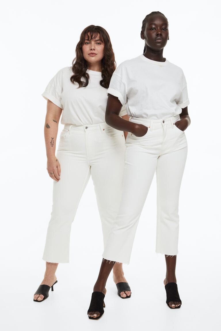 

Расклешенные укороченные джинсы H&M