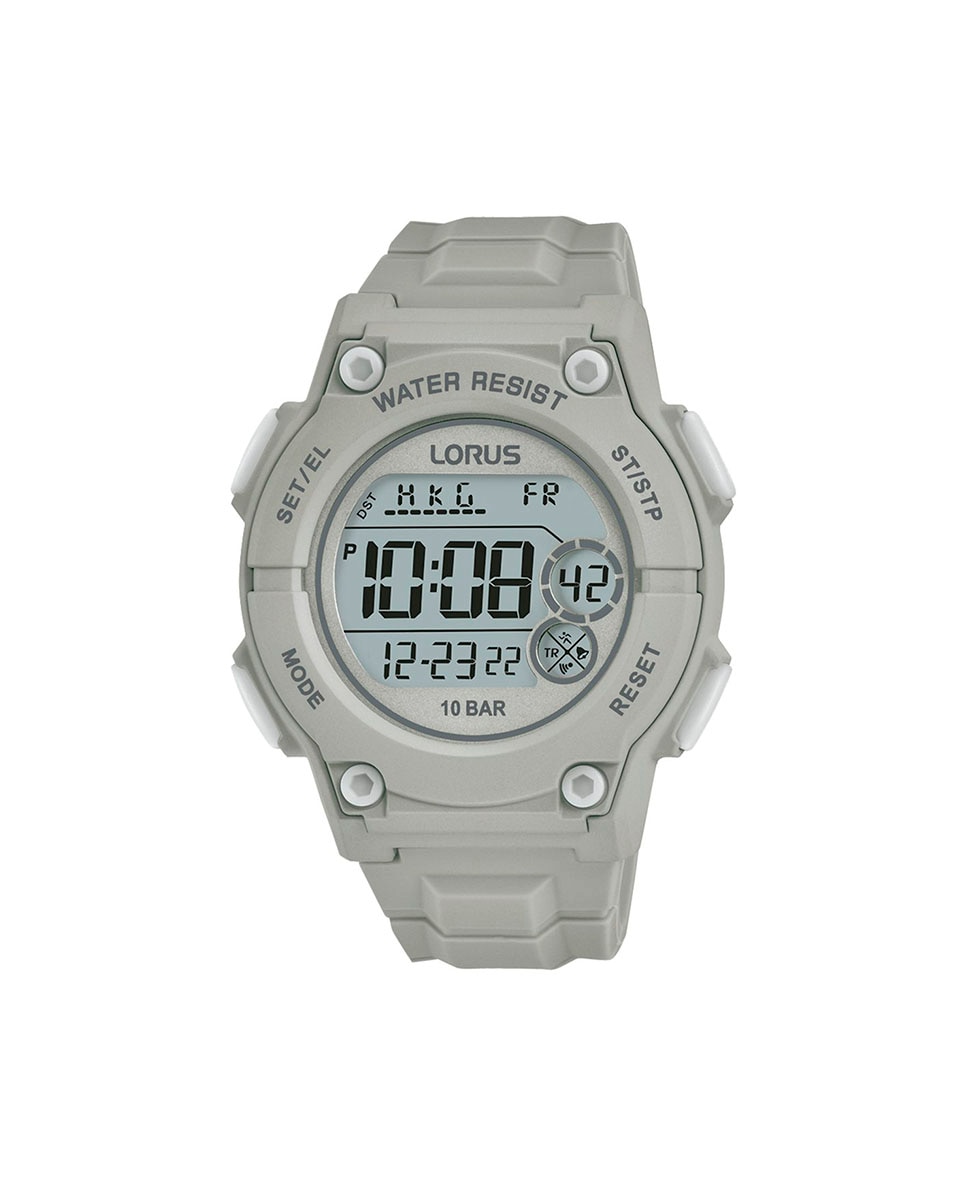 Спортивные мужские силиконовые часы R2335PX9 с серым ремешком Lorus, серый часы tct nanotec часы будильник