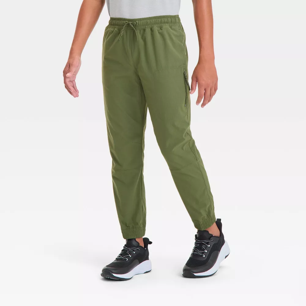 

Тканые брюки для мальчиков с подкладкой - All In Motion, цвет Olive Green