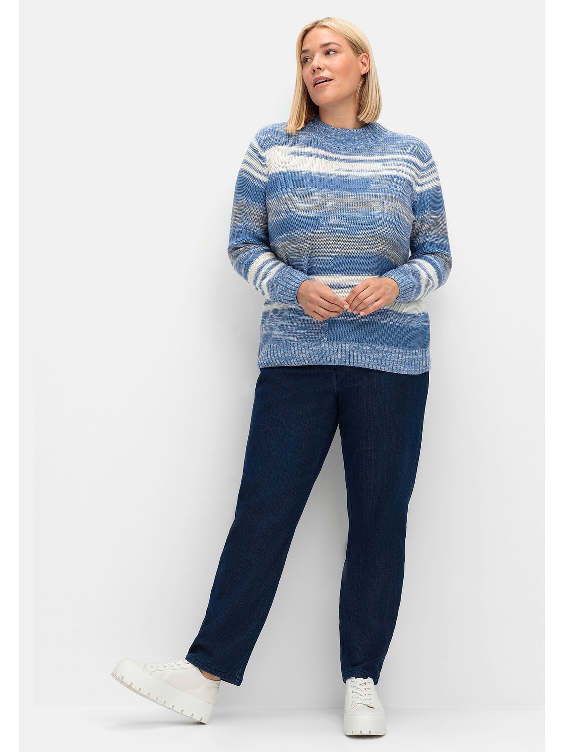

Джинсы sheego Thermo, цвет dark blue Denim