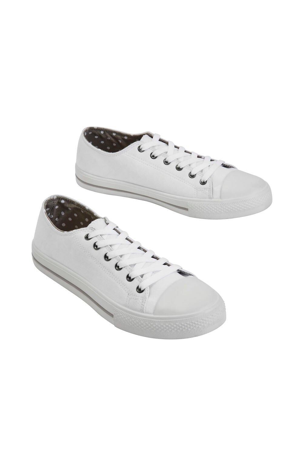 

Кеды Canvas Lace-Up Pumps Cotton Traders, белый