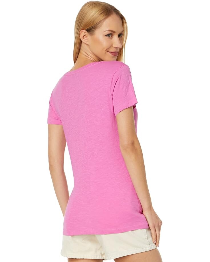 

Футболка U.S. POLO ASSN. Scoop Neck Solid T-Shirt, цвет Pink Pizazz