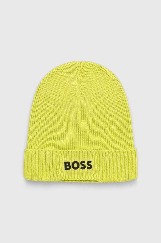 Шапка из смесовой шерсти BOSS GREEN Boss, зеленый шапка из смесовой шерсти boss зеленый