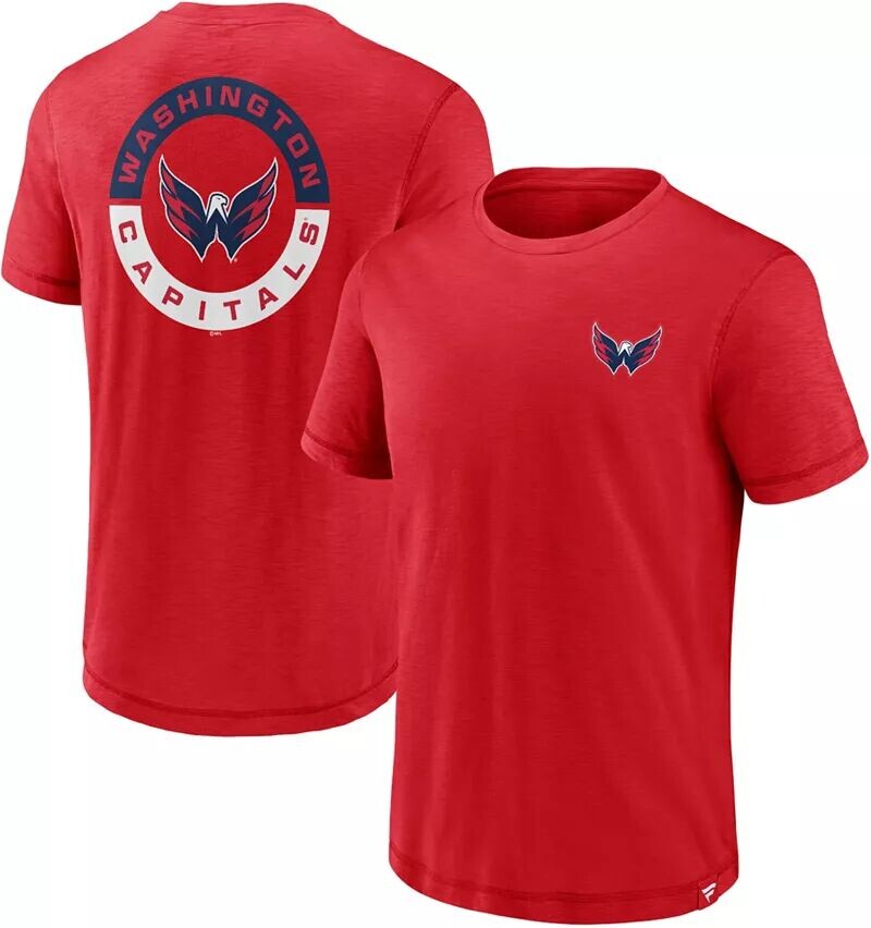 

Красная футболка с логотипом NHL Washington Capitals 2-Hit