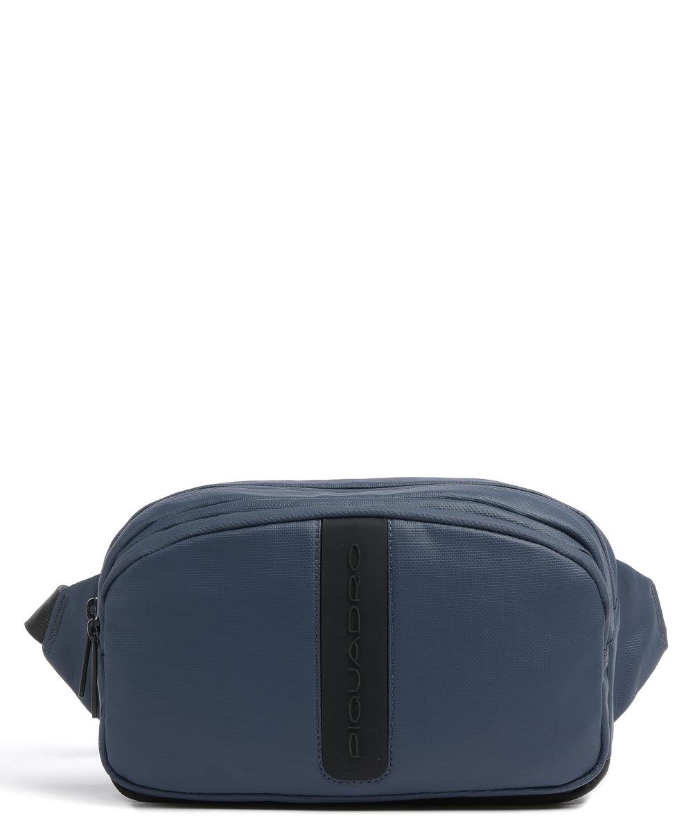 Поясная сумка Hidor, нейлон Piquadro, синий сумка поясная piquadro нейлон натуральная кожа синий