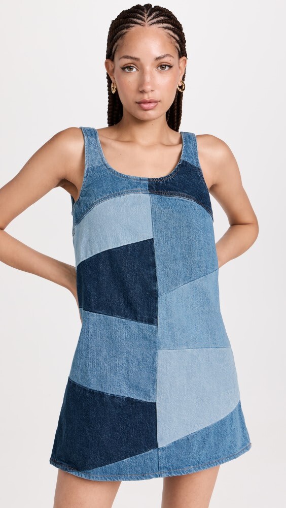 

Платье FRAME Frame Atelier Micro Flare Denim, синий