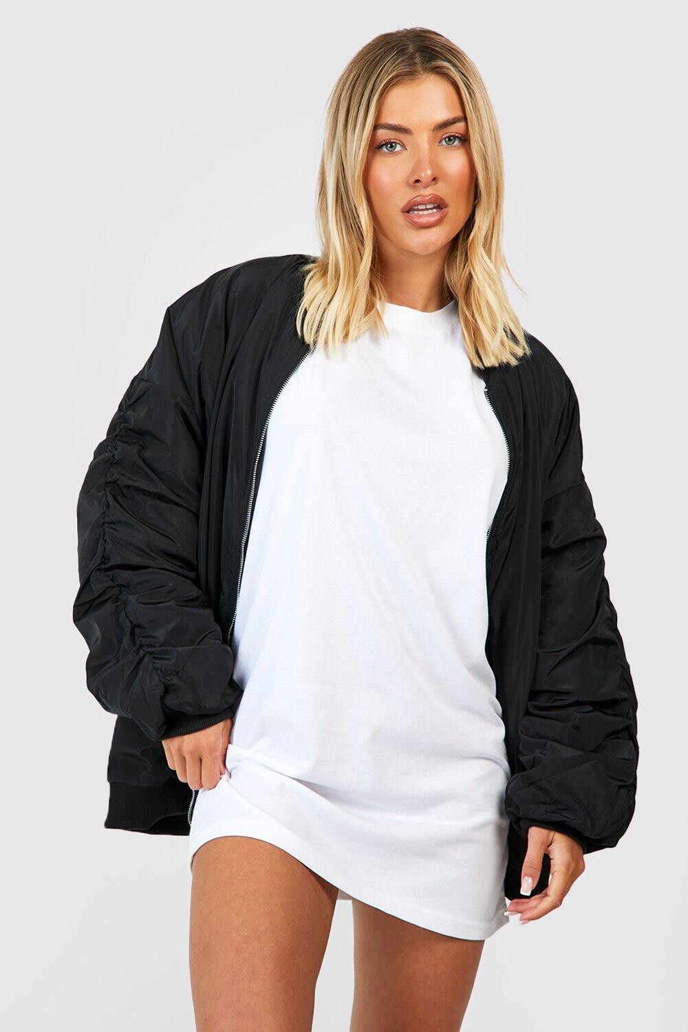 

Базовое платье-футболка оверсайз Boohoo, белый