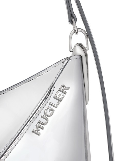 

Сумка на плечо 01 с тиснением спиральной кривой Mugler
