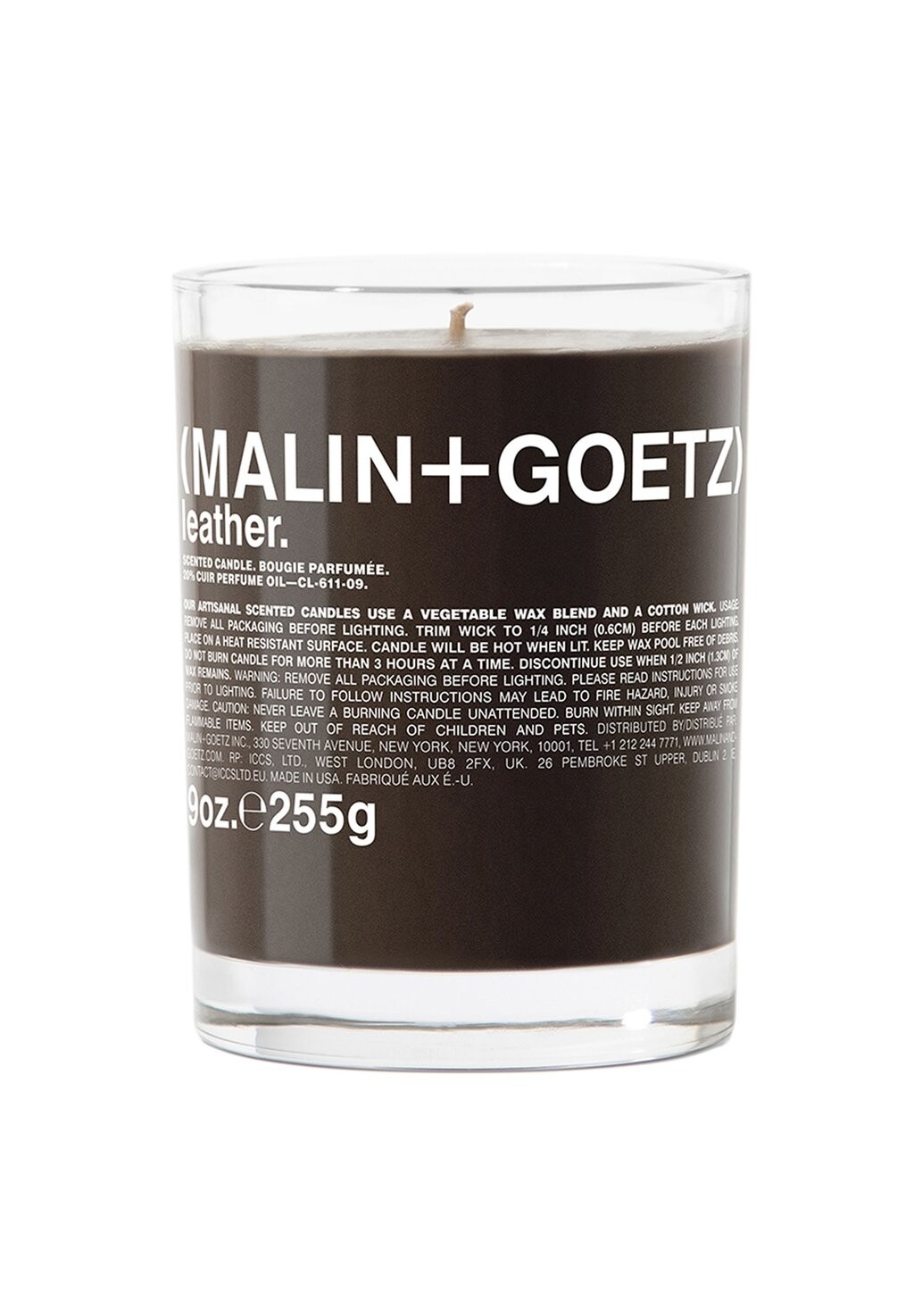 цена Ароматическая свеча DUFTKERZE LEATHER CANDLE MALIN+GOETZ