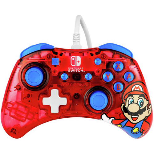 Wired Rockcandy Mario – Nintendo Switch Controller Nintendo hori battle pad gamecube style controller mario edition for nintendo switch