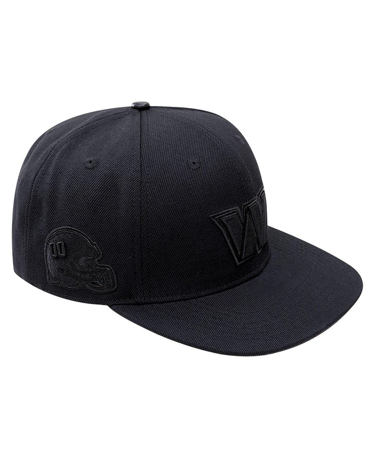 

Мужская кепка Washington Commanders тройная черная Snapback Pro Standard