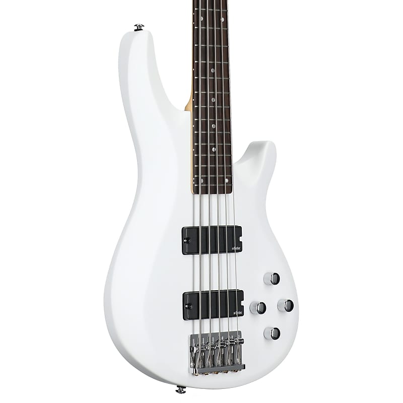 цена Басс гитара Schecter C-5 Deluxe Electric Bass, Satin White