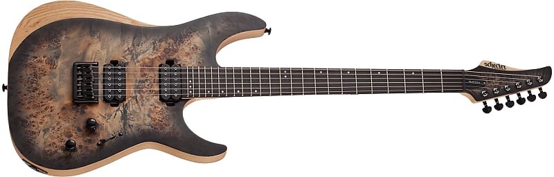 

Электрогитара Schecter Reaper-6 1500 Burl Top Satin Charcoal Burst Electric Guitar