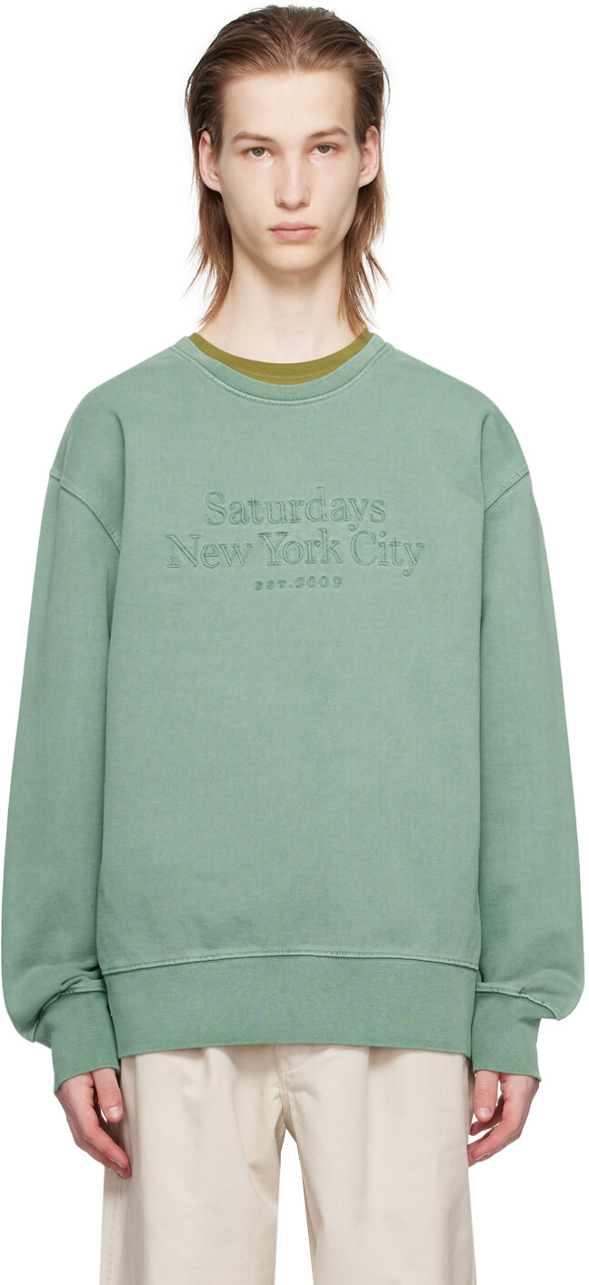 

Зеленый свитшот Bowery Miller Saturdays Nyc
