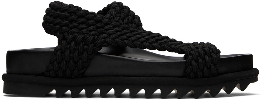 

Черные сандалии без шнуровки Dries Van Noten