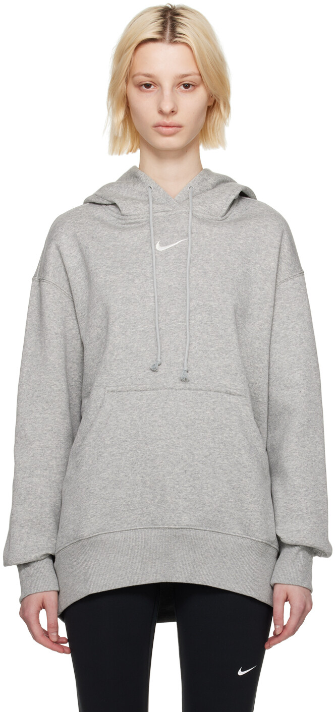 

Серый худи с изображением Феникса Nike