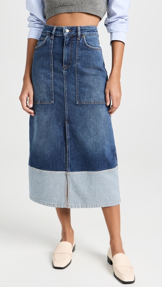 

Юбка ba&sh Vicky Denim, синий