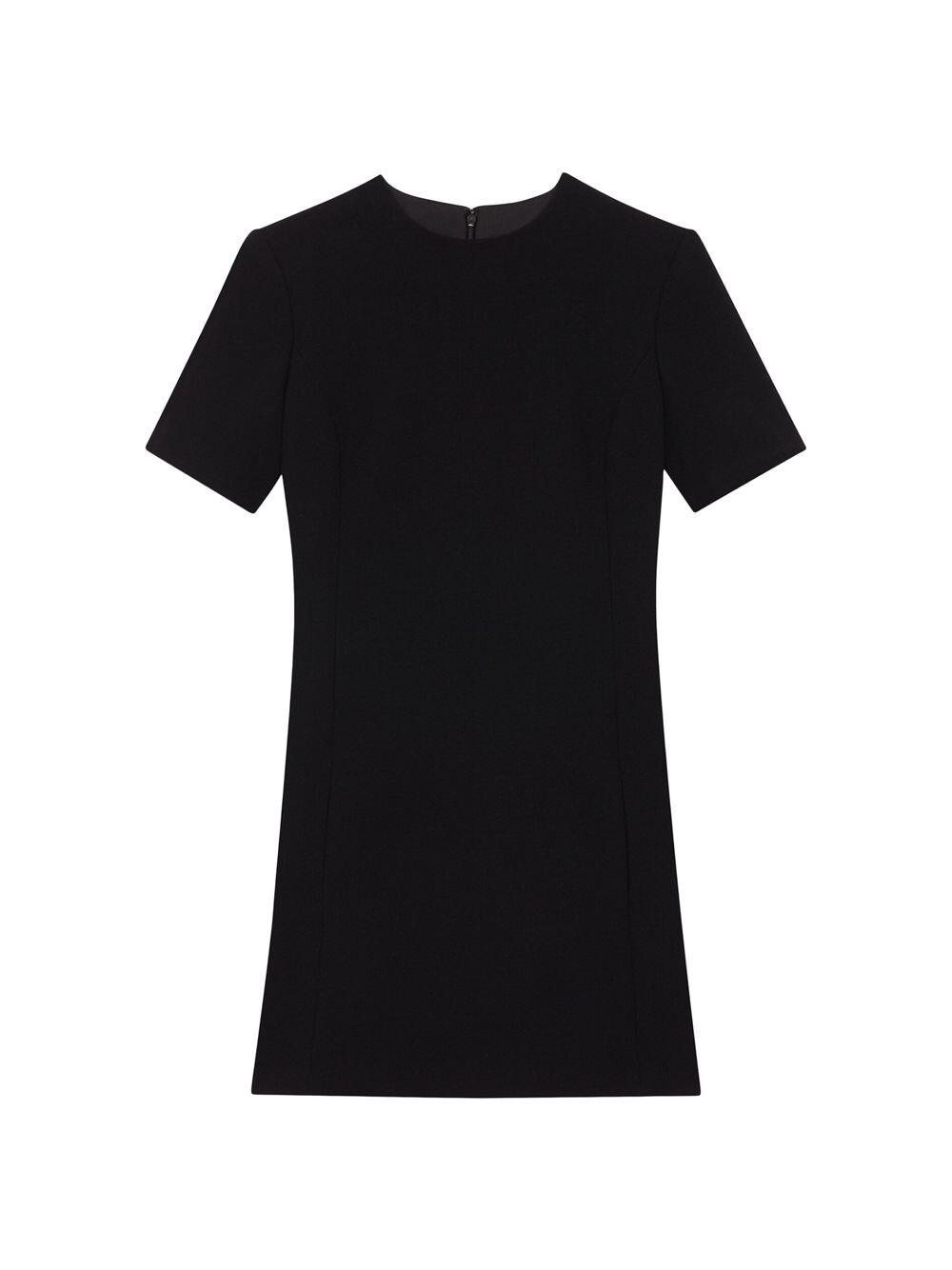 

Платье из двойного сабле Saint Laurent, черный