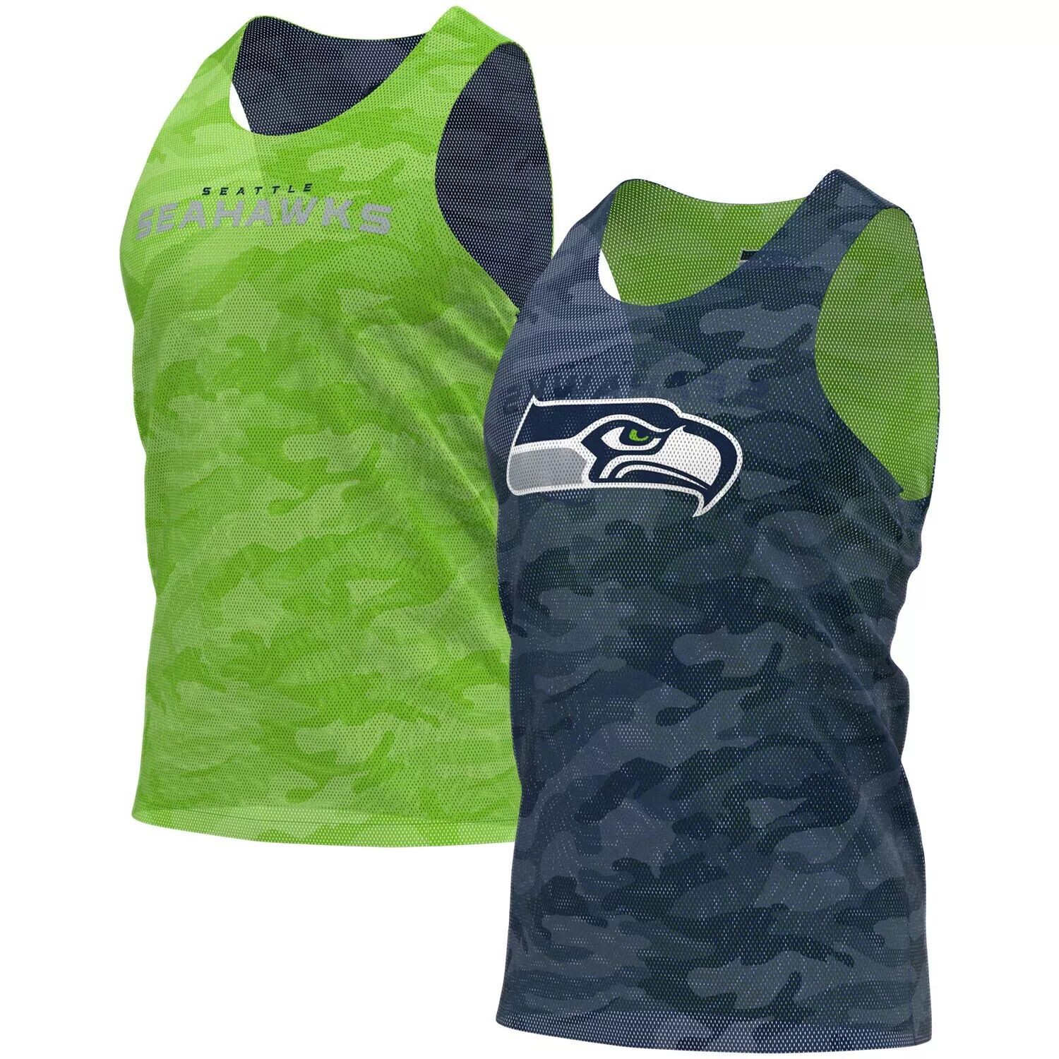 

Мужская двусторонняя сетчатая майка FOCO College темно-серая Seattle Seahawks