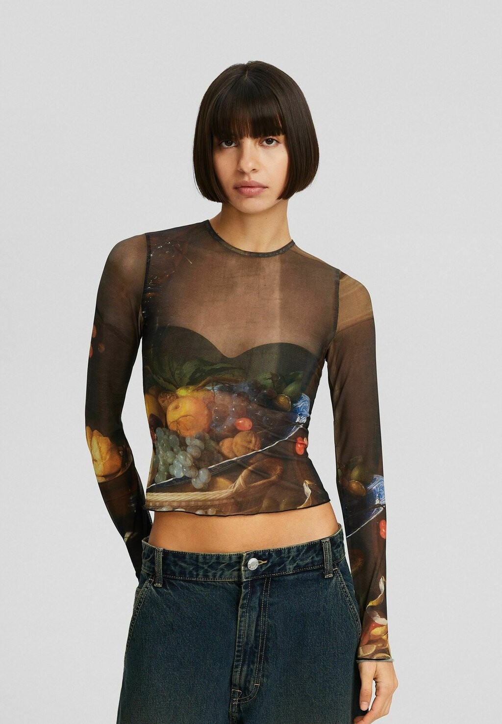 

Блузка Jan Davidszoon De Heem Bershka, черный